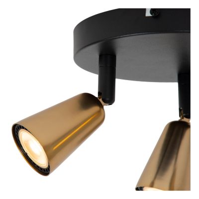 Lucide TIANA - Ceiling spotlight - 3xGU10 - Champagne Color